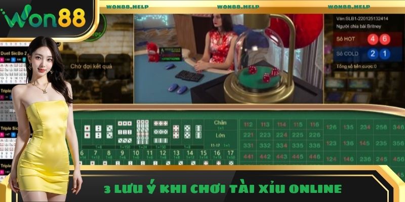 3 lưu ý khi chơi tài xỉu online mà bạn cần nắm rõ