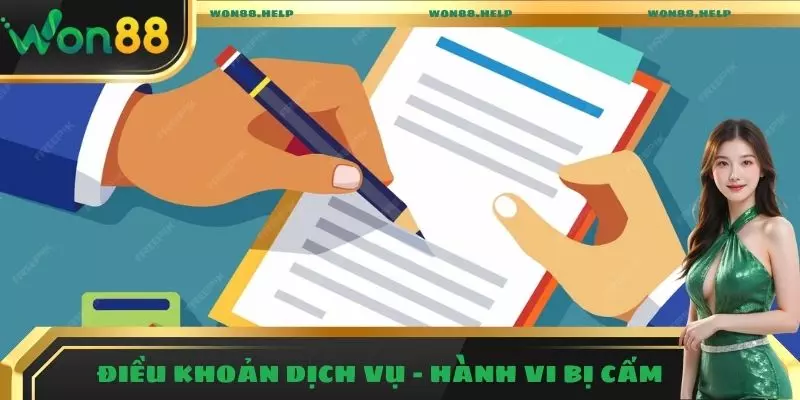 Điều Khoản Dịch Vụ - Chính Sách Bảo Mật, Uy Tín Hàng Đầu 3 Điều khoản dịch vụ - Hành vi bị cấm
