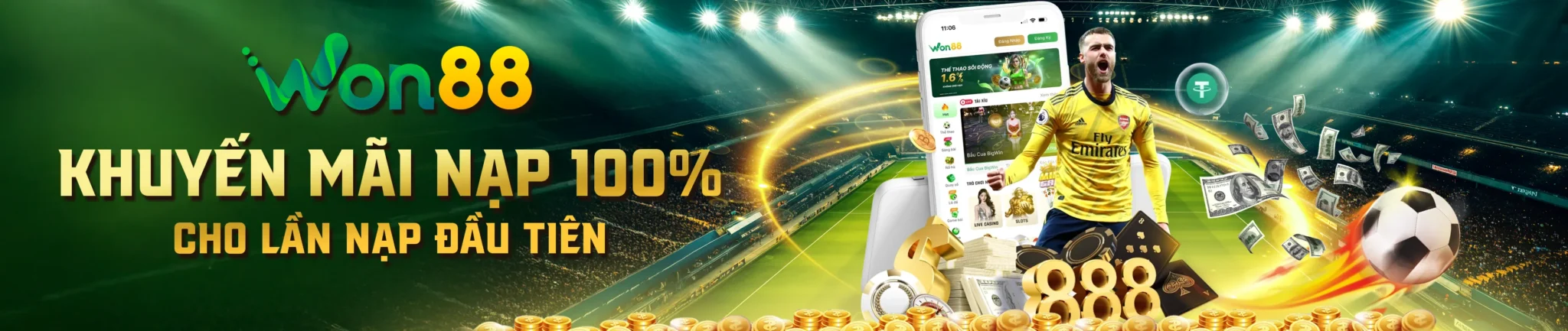 Khuyến mãi nạp đầu khuyến mãi 100%